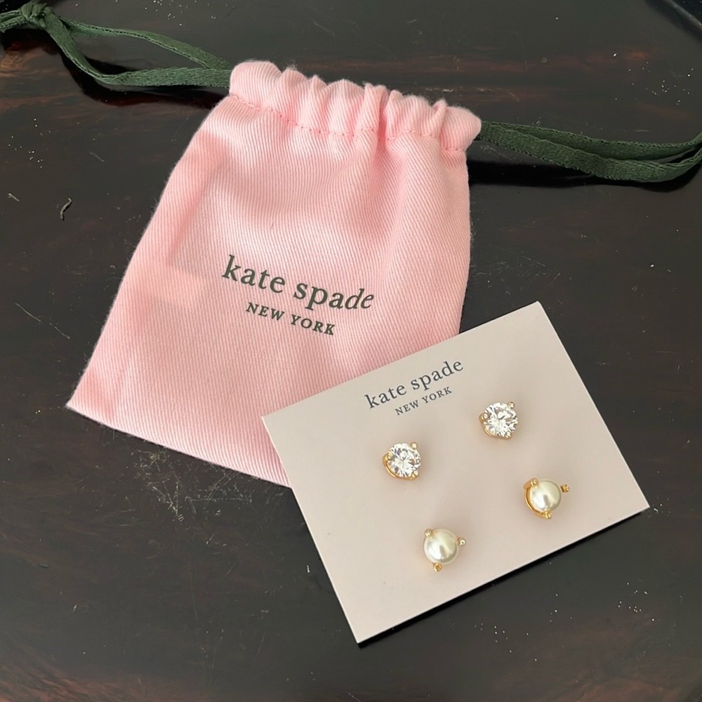 Kate Spade “Rise and Shine” Stud Earrings (Set of 2)